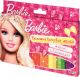 Мелки восковые, 12 штук, Barbie