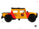 Технопарк Hummer Pickup SB-18-09-H1-DINO(WВ), металл, желтый