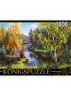 Konigspuzzle. ПАЗЛЫ 1000 элементов. И. ПРИЩЕПА ГУСИ В ДЕРЕВНЕ