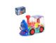 Детская игрушка прозрачный паровоз GEAR TRAIN с шестеренками / Светящаяся Паровозик